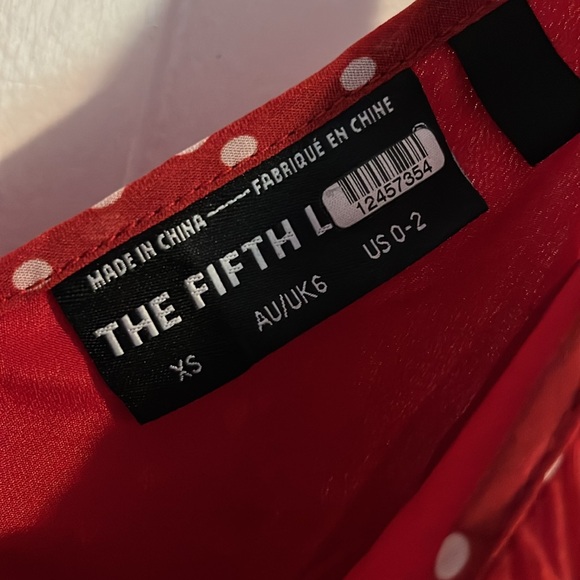 Flawed red polka dot dress by the fifth label xsmall - Picture 3 of 9